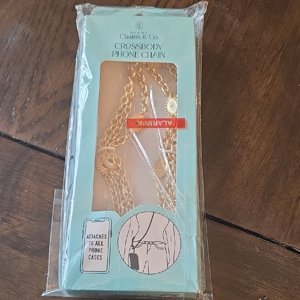 Gold Crossbody Phone Chain